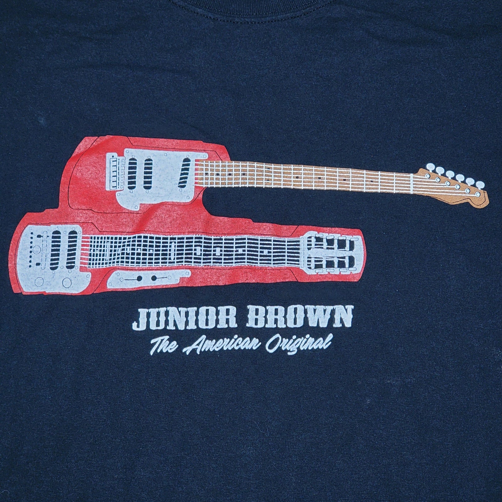 Junior Brown Black Unisex Tee (Gildan) "An American Original" - Size Large