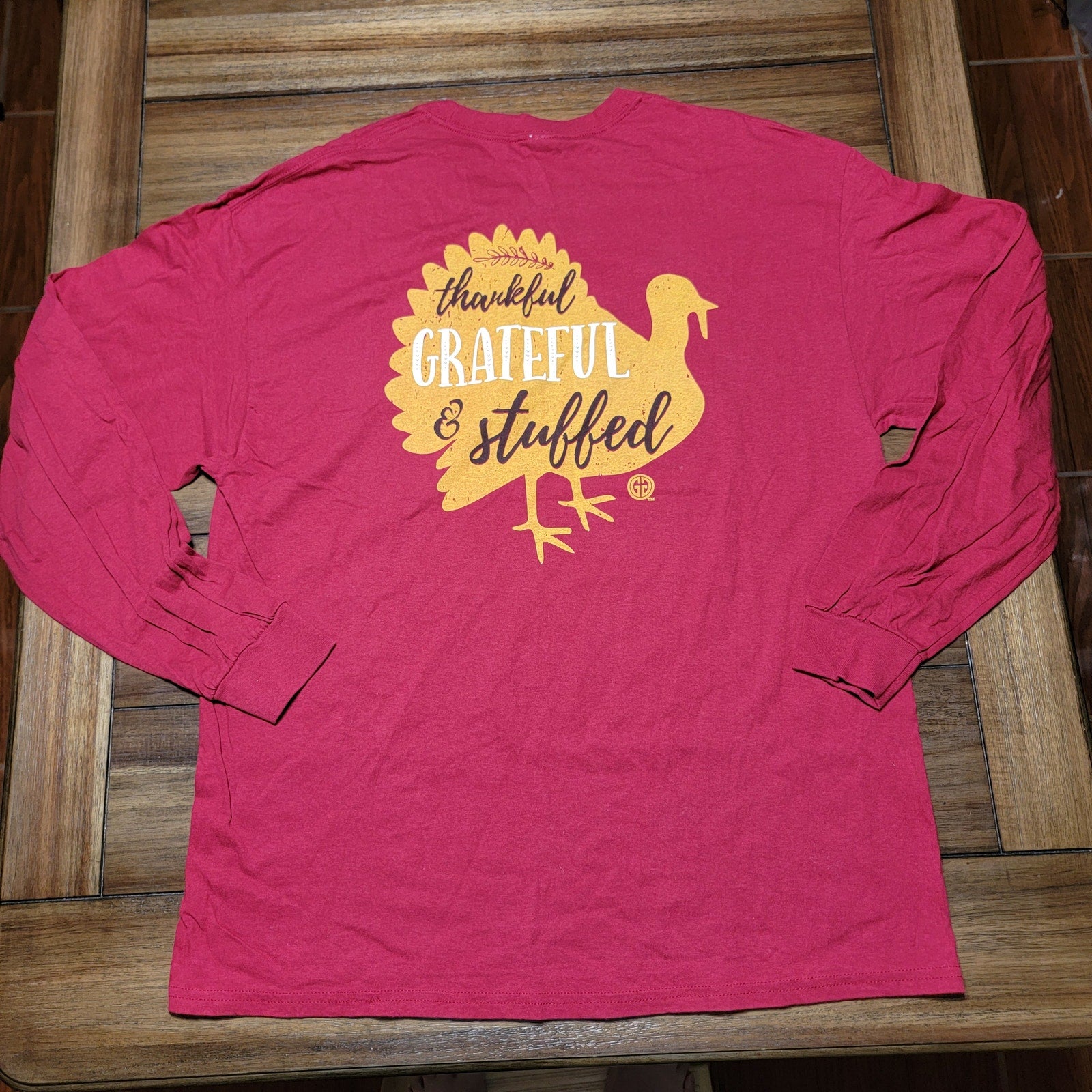Girlie Girl Originals LS Red Thanksgiving Tee - Size XL