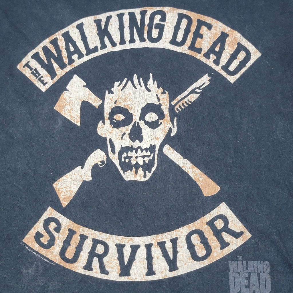 The Walking Dead Black Unisex Tee "Survivor" - Size Medium