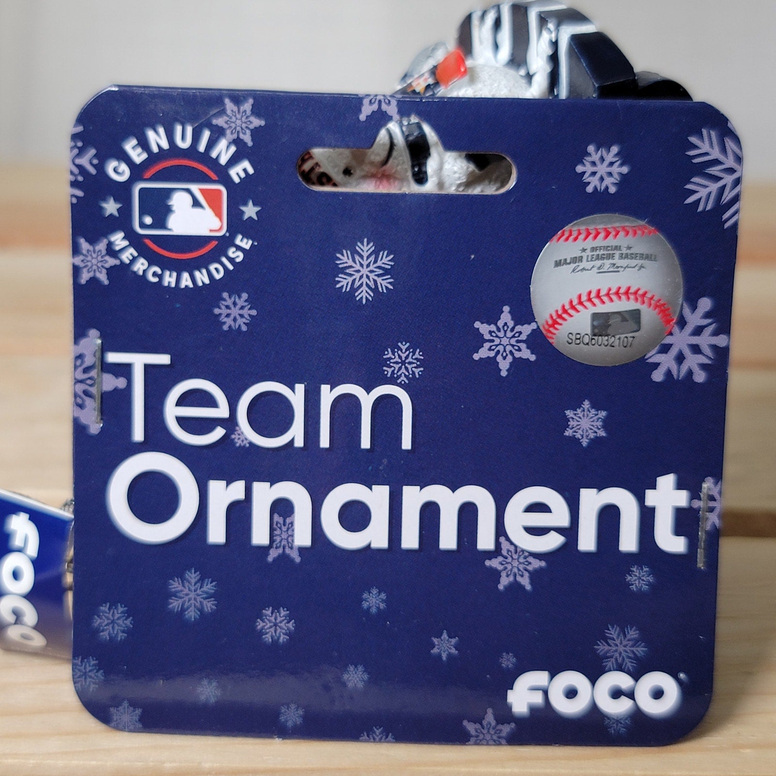 MLB Houston Astros Christmas Ornament 3 Snowmen on a Sled - NWT