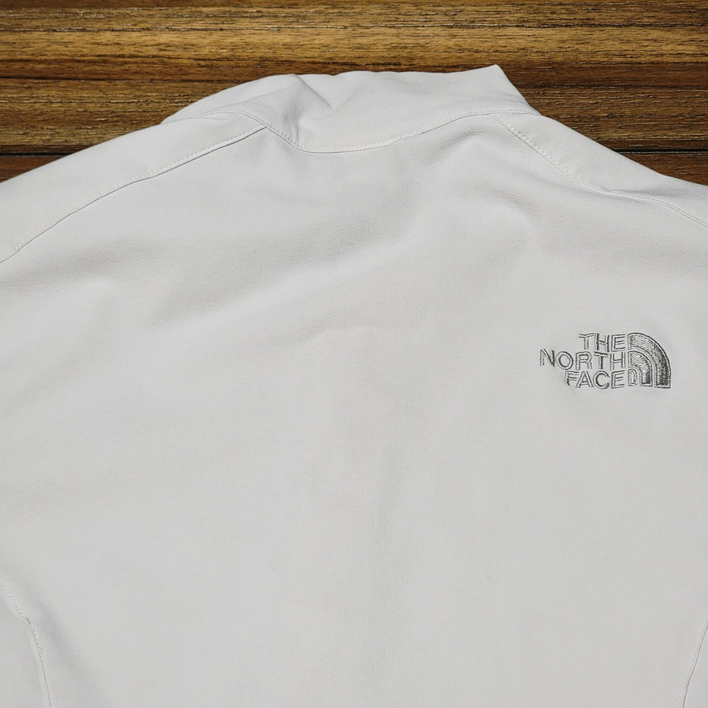 The North Face Full Zip White Athletic Jacket - Size Woman's Medium