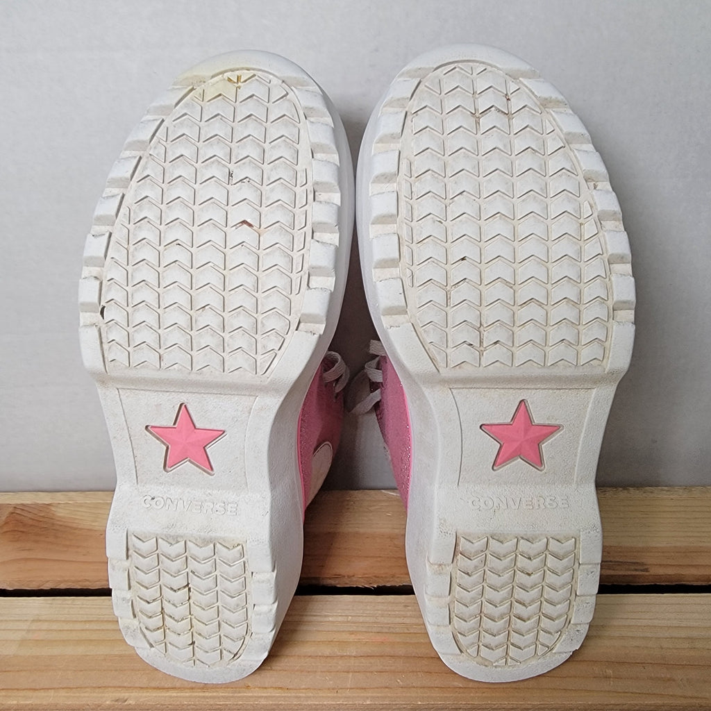 Converse Chuck Taylor All Star Lugged Lift Platform Prism Glitter - Size Youth 3