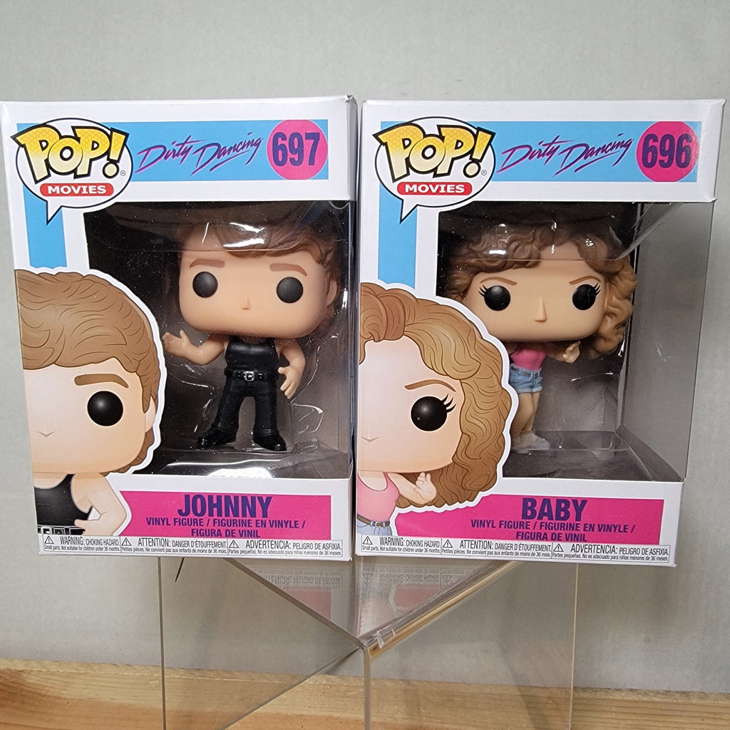Set of 2 POP! Movies Dirty Dancing: Baby #696 & Johnny #697 - NEW