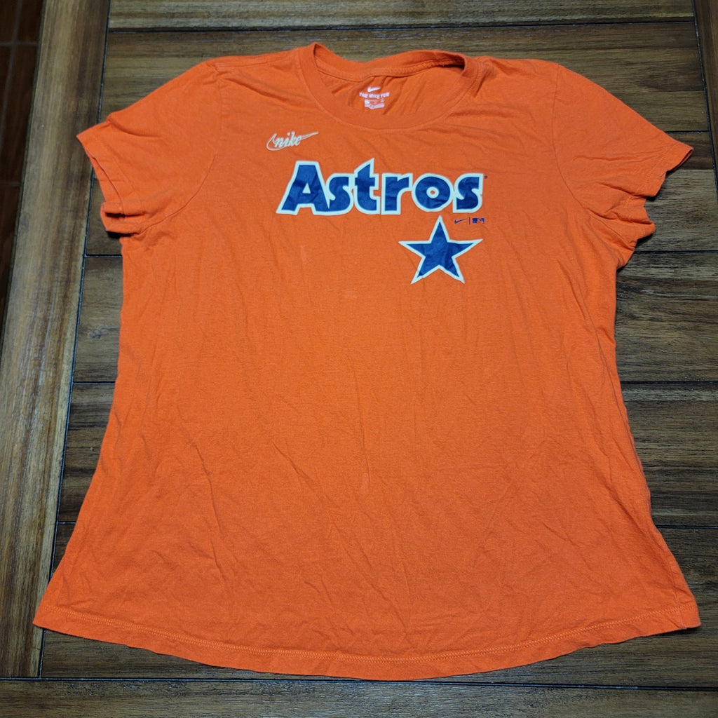 The Nike Tee Orange Houston Astros Classic Logo Tee - Size XL