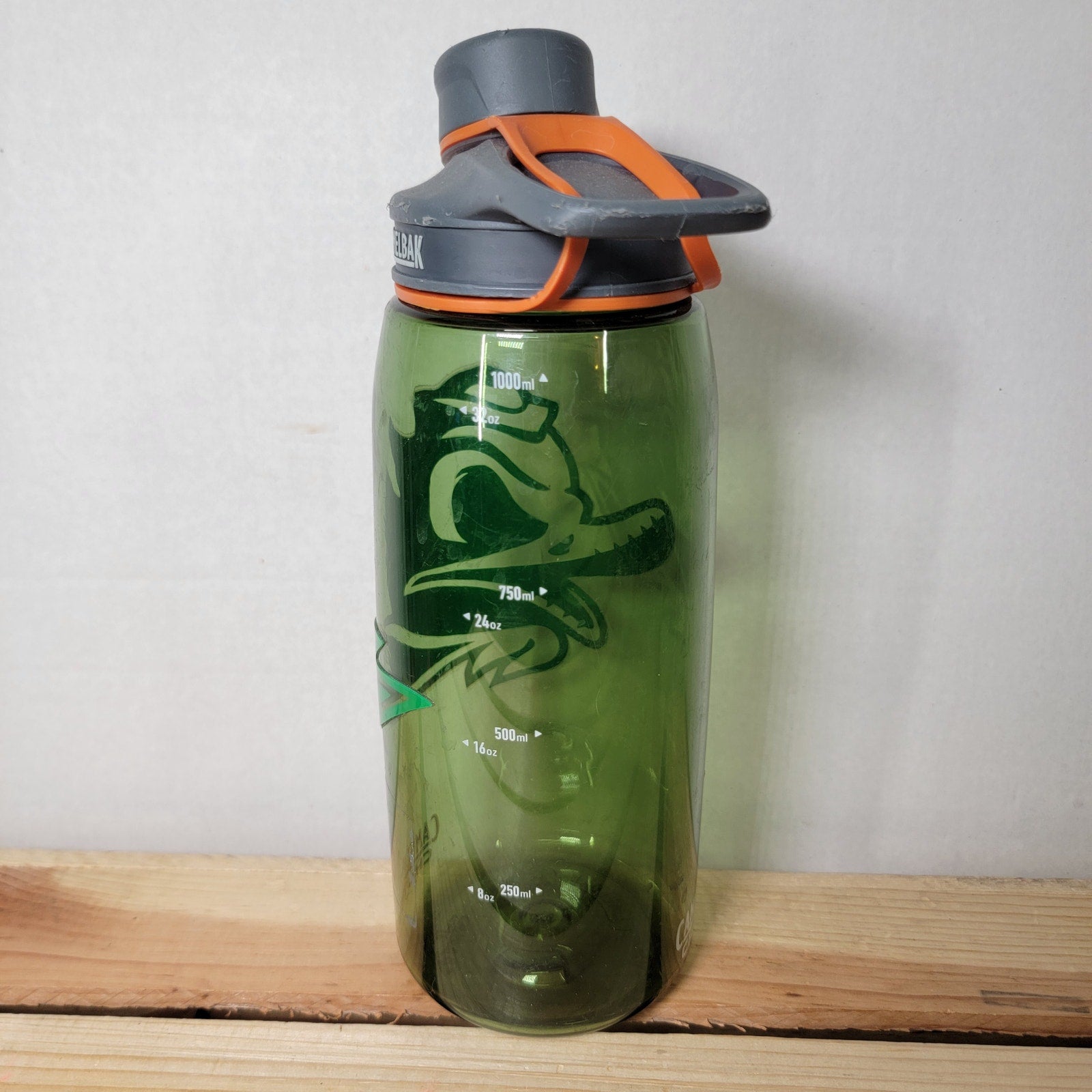 Camelbak Chute Green 32 oz Plastic Water Bottle w/ Oregon Ducks Logo