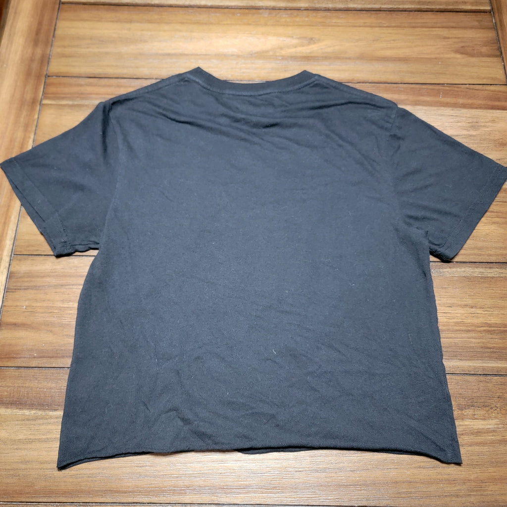 Coca-Cola Black Cut Crop Tee "Coca-Cola Classic" Logo - Size Small