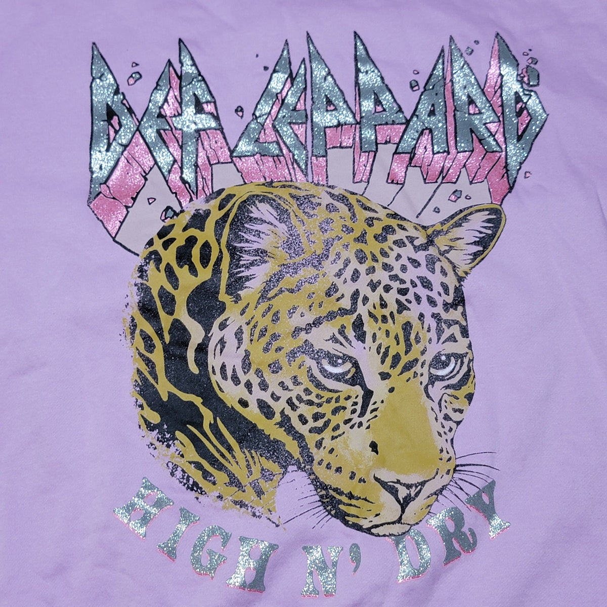 Def Leppard LS Purple Pullover Sweatshirt "High N' Dry" - Size XL