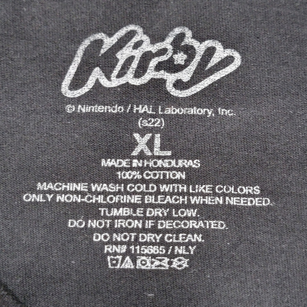 Kirby Black Unisex Tee "Zzz Sleepy Zzz" - Size XL