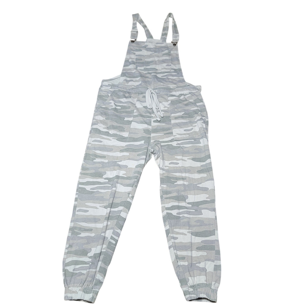 Wall Flower Grey Camo Pants Overalls - Size Large