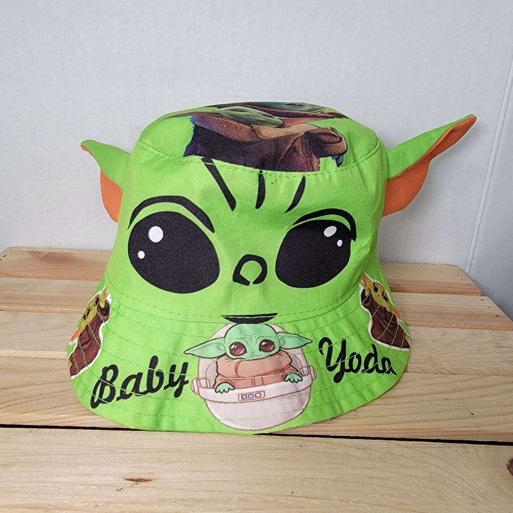 Star Wars Green Baby Yoda Adult Bucket Hat w/ Ears - NWOT