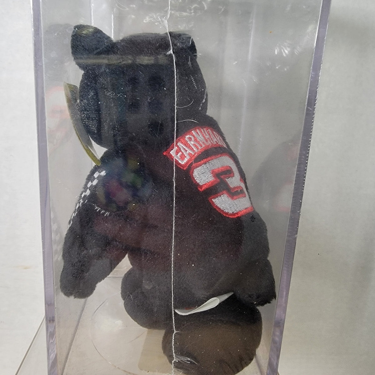 VTG Gold N Bears Plush Dale Earnhardt Sr #3 Bear in Display Case - NEW / SEALED