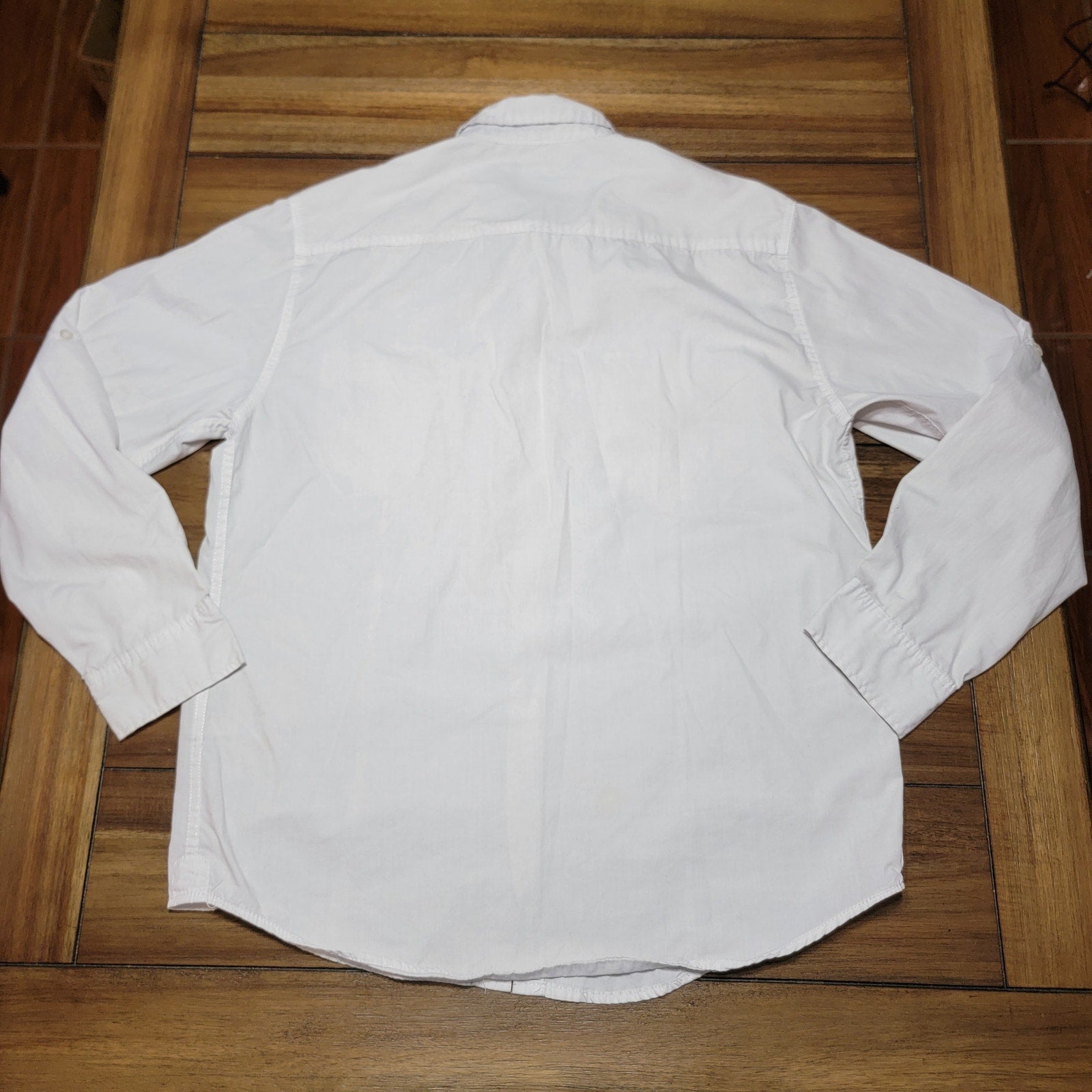 Marc Ecko Cut & Sew LS White Button Up Shirt - Size Large