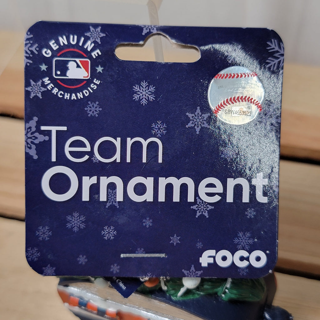 MLB Houston Astros Christmas Ornament Travel Trailer w/ Tree - NWT