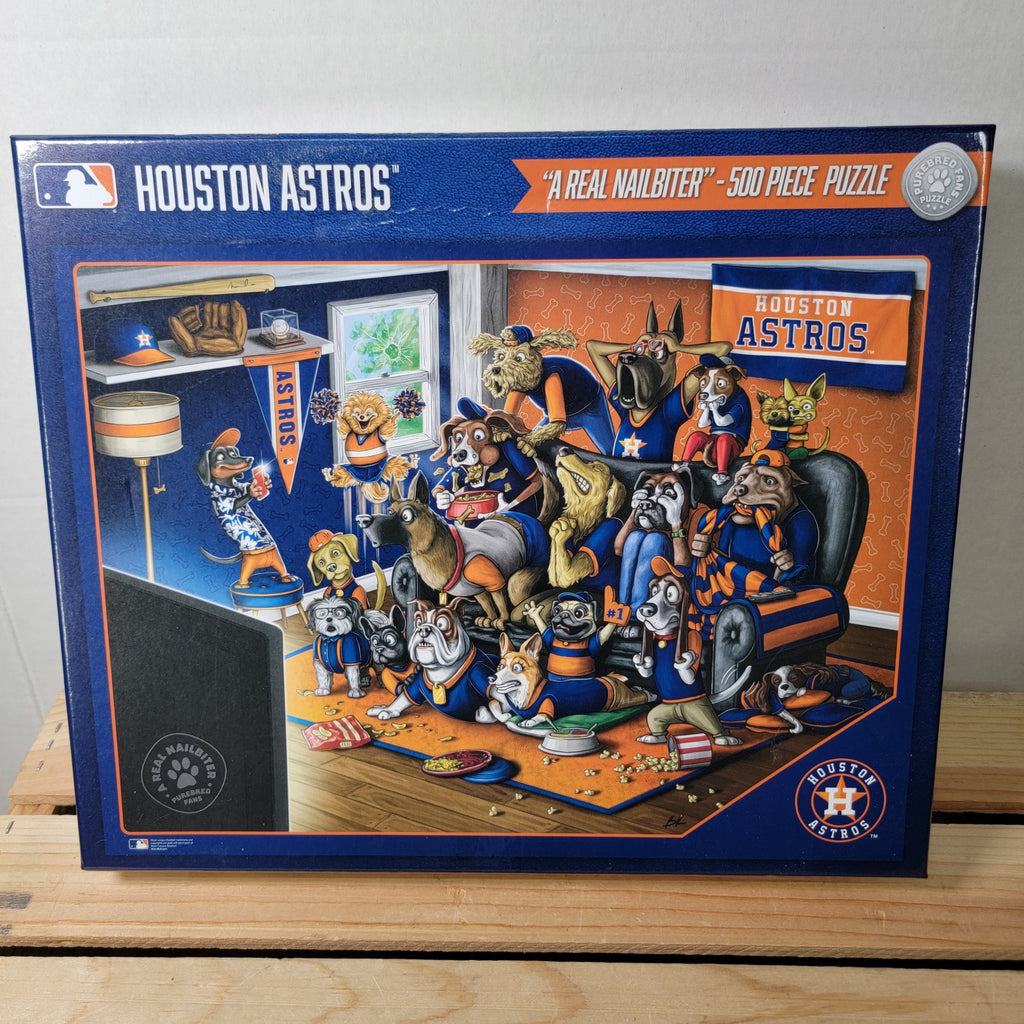 Houston Astros 500 Pc Puzzle "A Real Nailbiter"