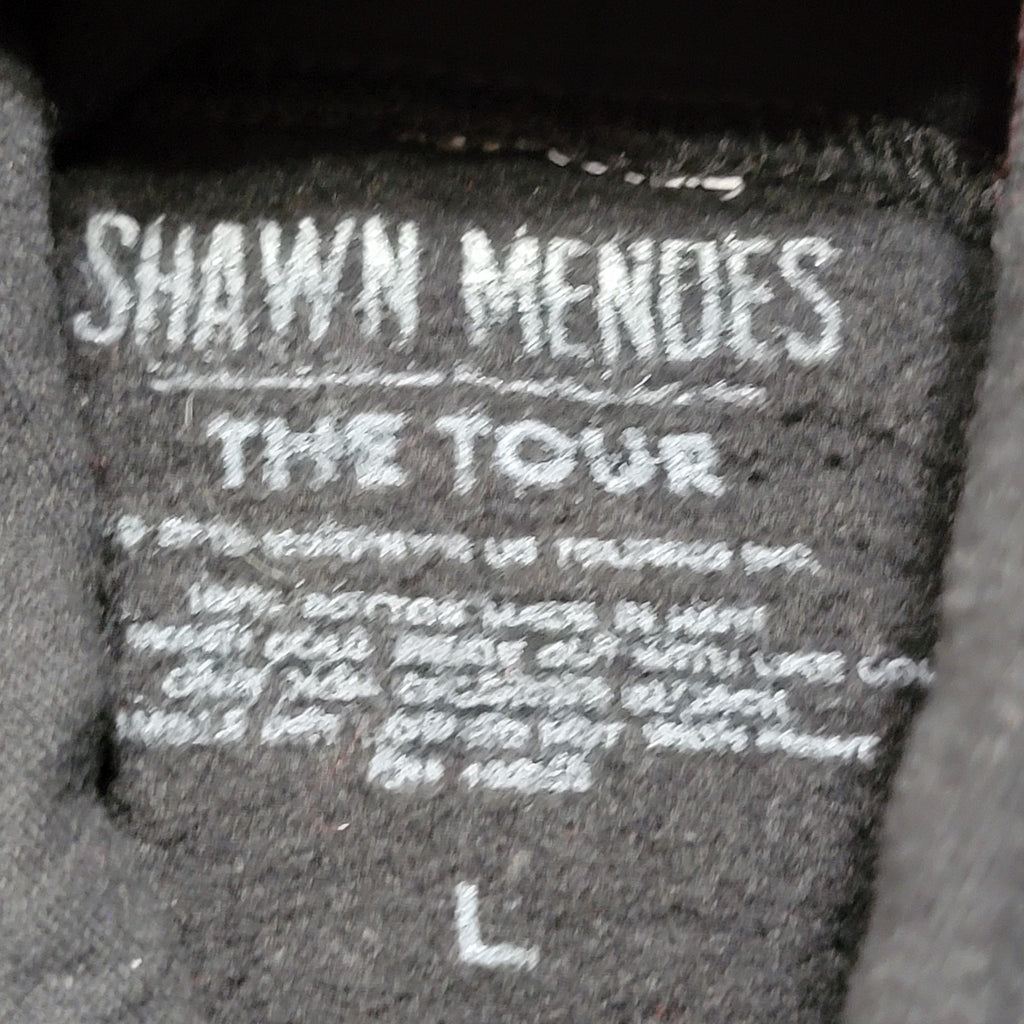 Shawn Mendez The Tour LS Black Unisex Hoodie "Youth" - Size Large