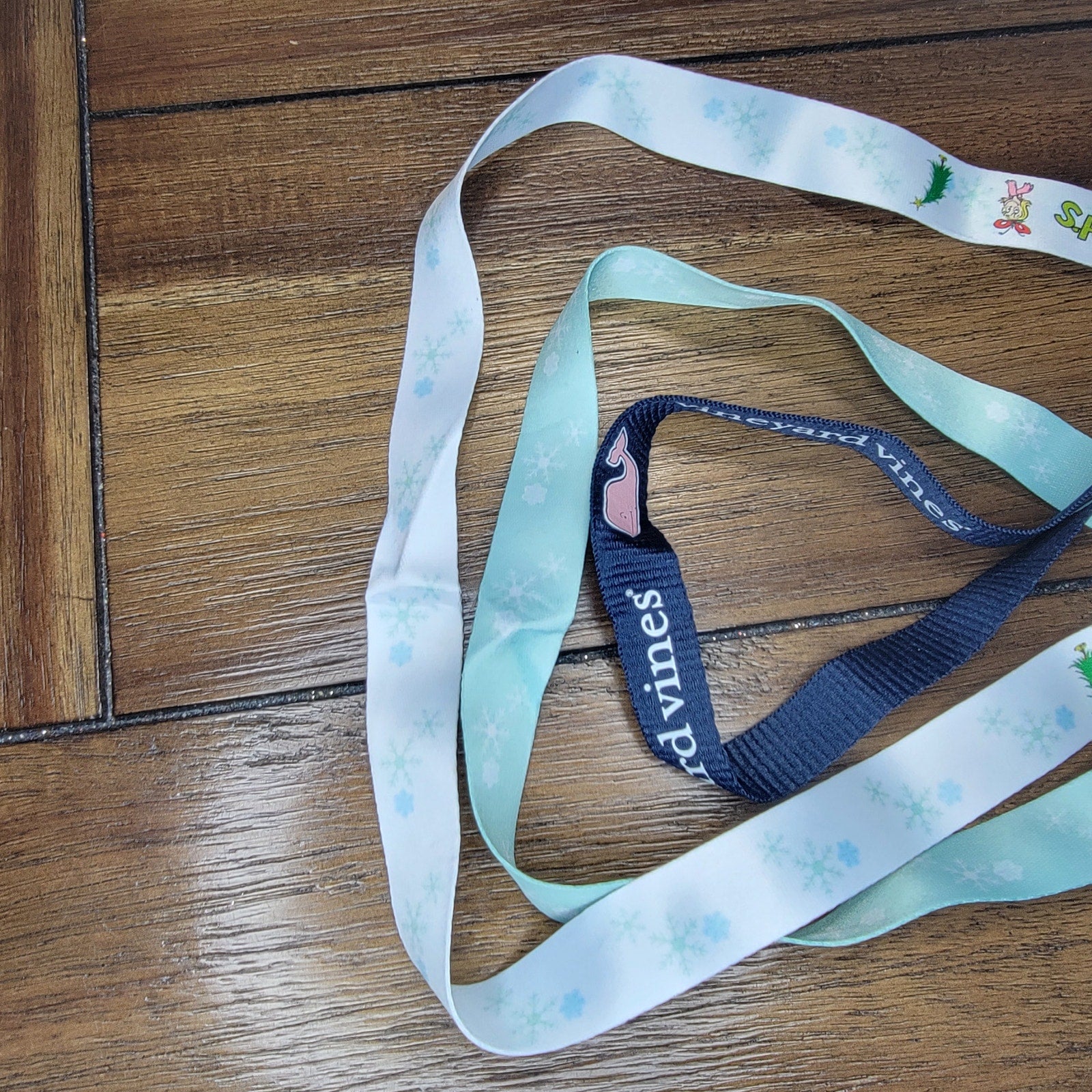 Set of 3 Lanyards: Grinch's Grotto White & Mint and Vineyard Vines