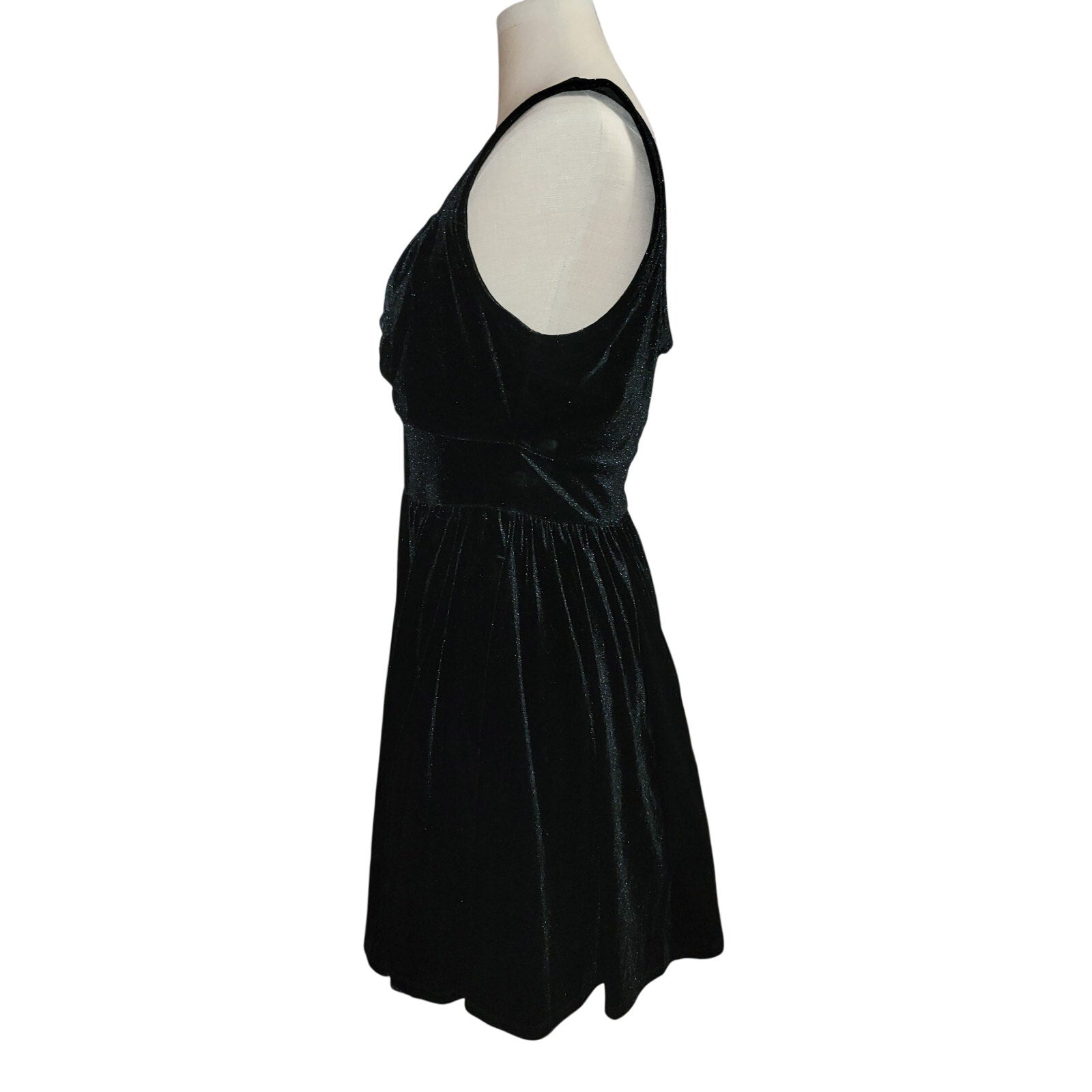 Retro Chic by Torrid Black Velvet Dress - Size 0