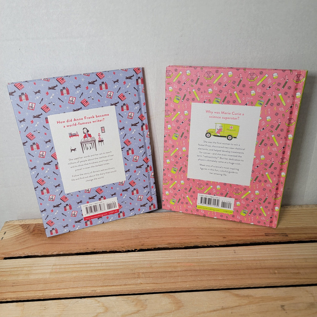 Set of 2 Little Guides To Great Lives: Marie Curie & Anne Frank