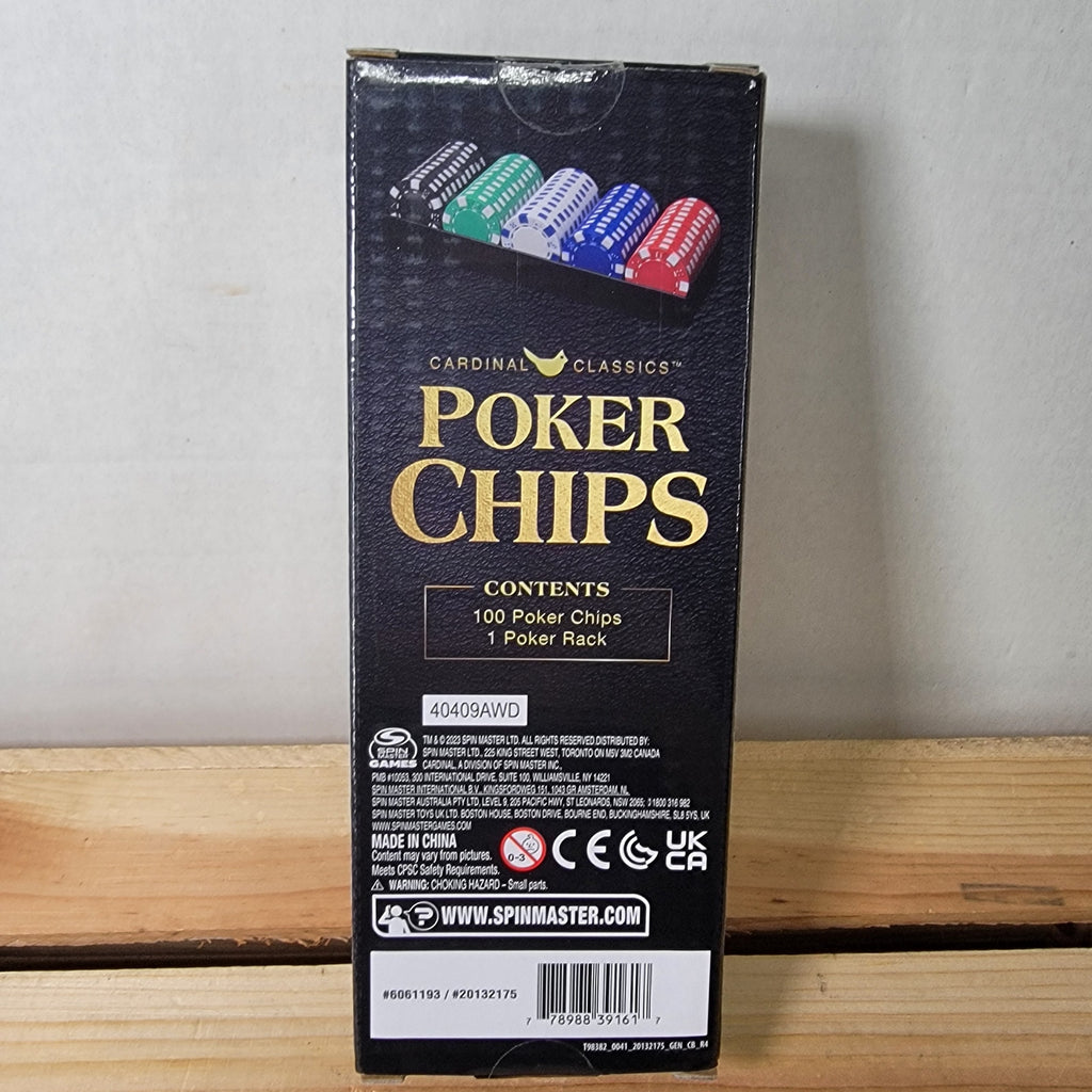 Cardinal Classics Poker Chips + Rack - NIB