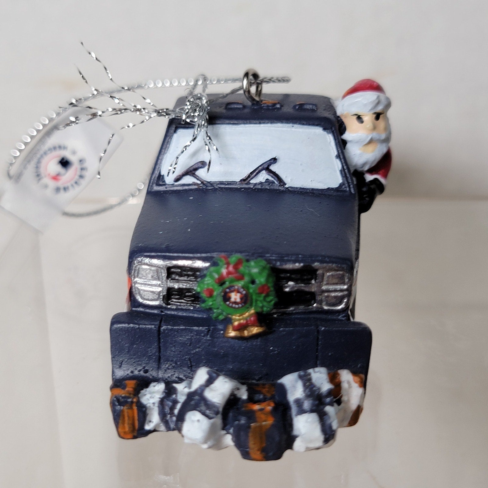 MLB Houston Astros Christmas Ornament Snow Plow Truck - NWT