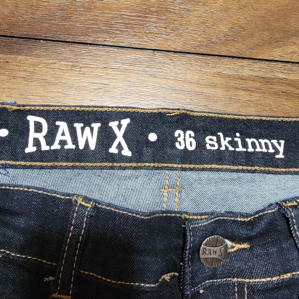 Raw X Dark Wash Carpenter Straight Jeans - Size 36 Skinny