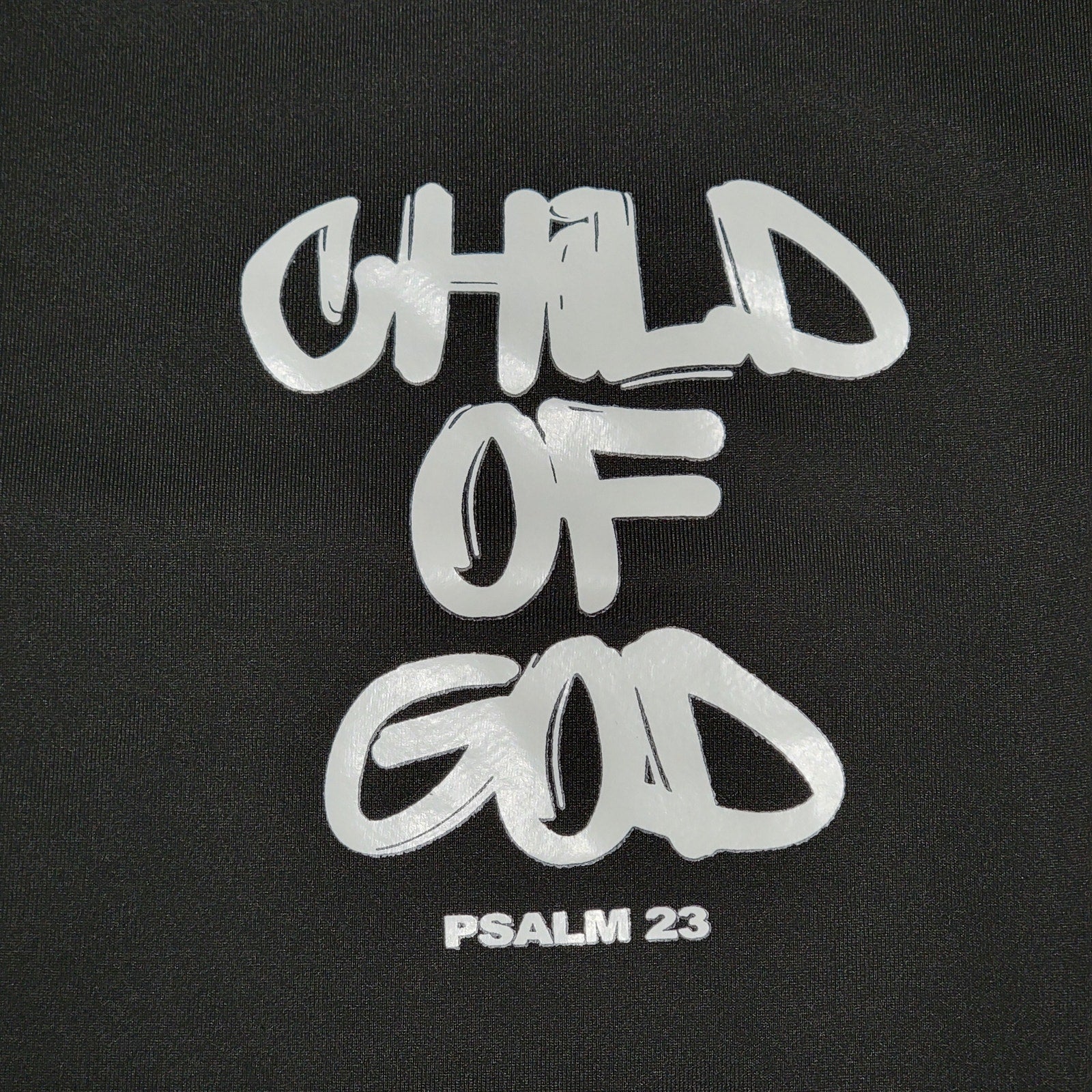 Unbranded Youth Black Pullover Hoodie "Psalm 23" - Size 13Y