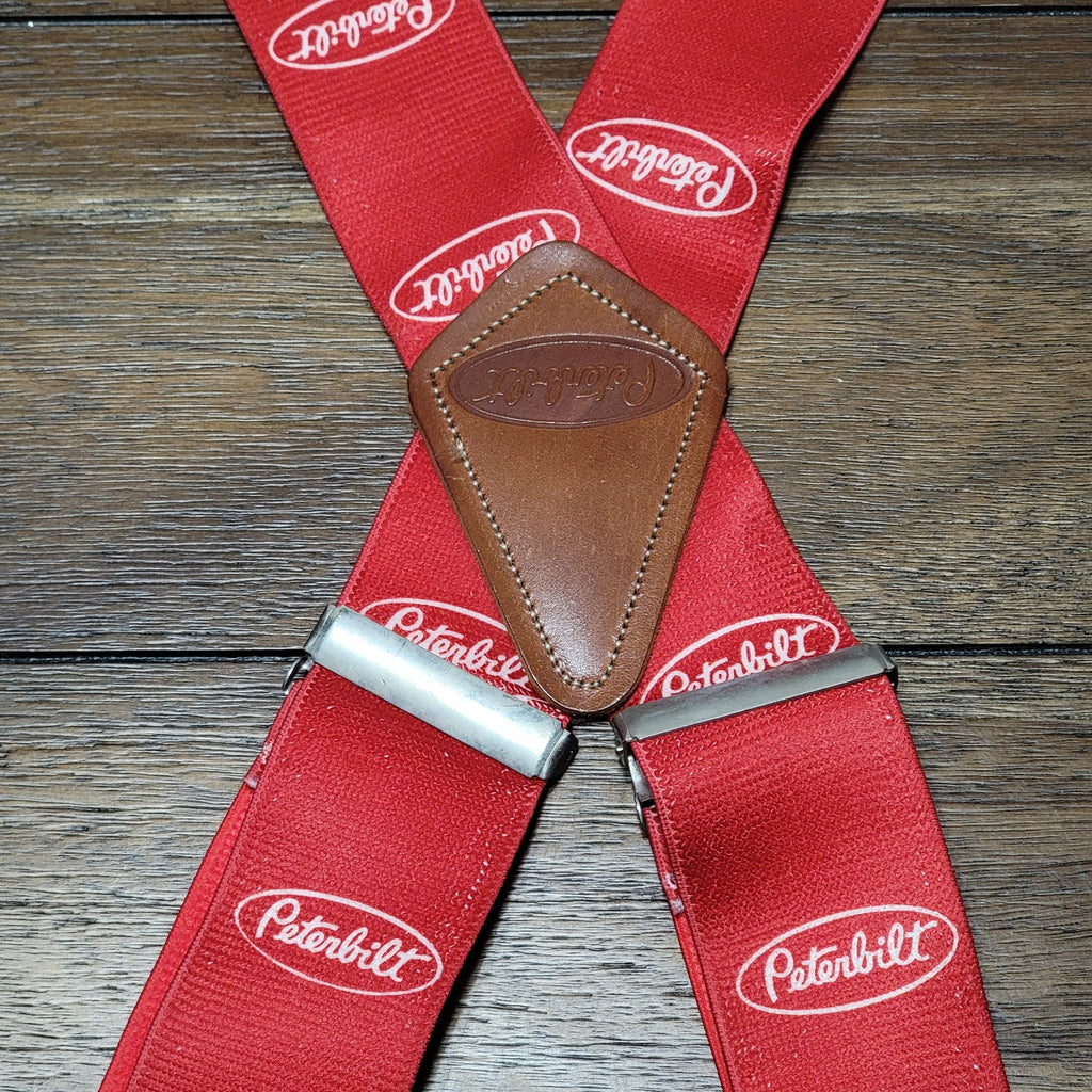 Red Peterbilt Suspenders - Size 54 inch
