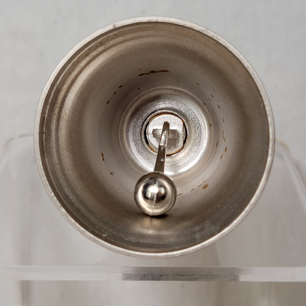 Silver-Toned Metal Arkansas State Souvenir Bell w/ Bass Fish Topper