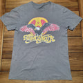 Aerosmith Grey Unisex Tee Eagle Logo - Size Medium