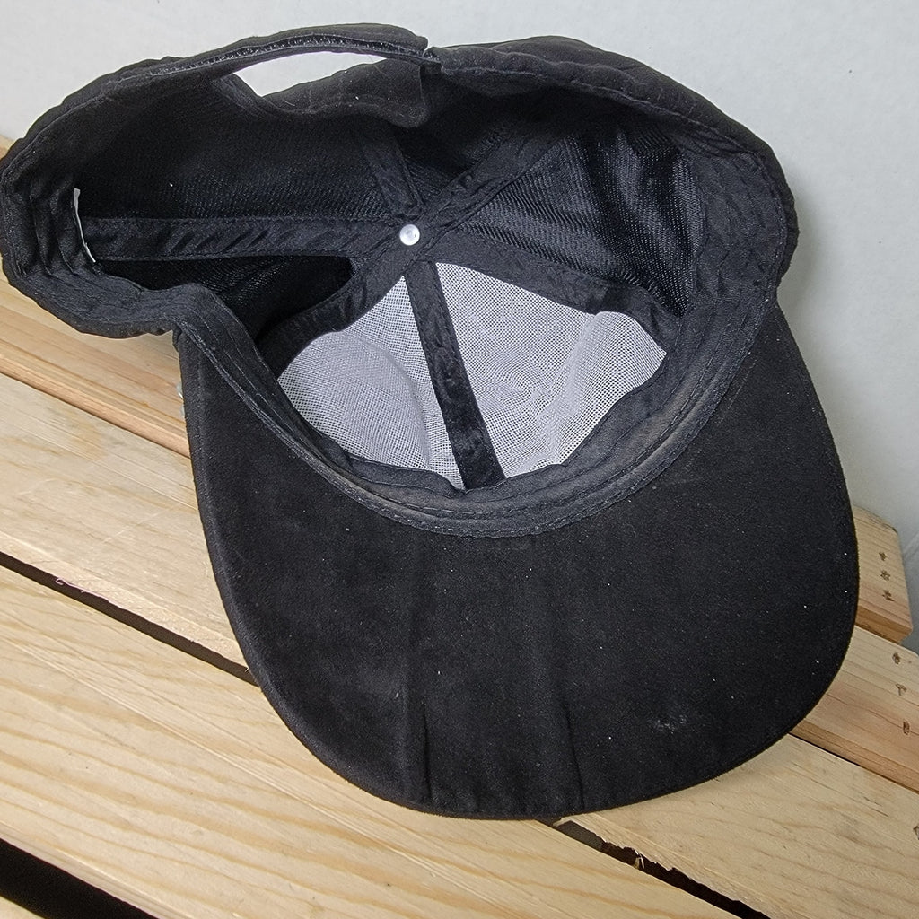 Ladies Black Velvet Ballcap w/ Bling Studs and 2 Pins
