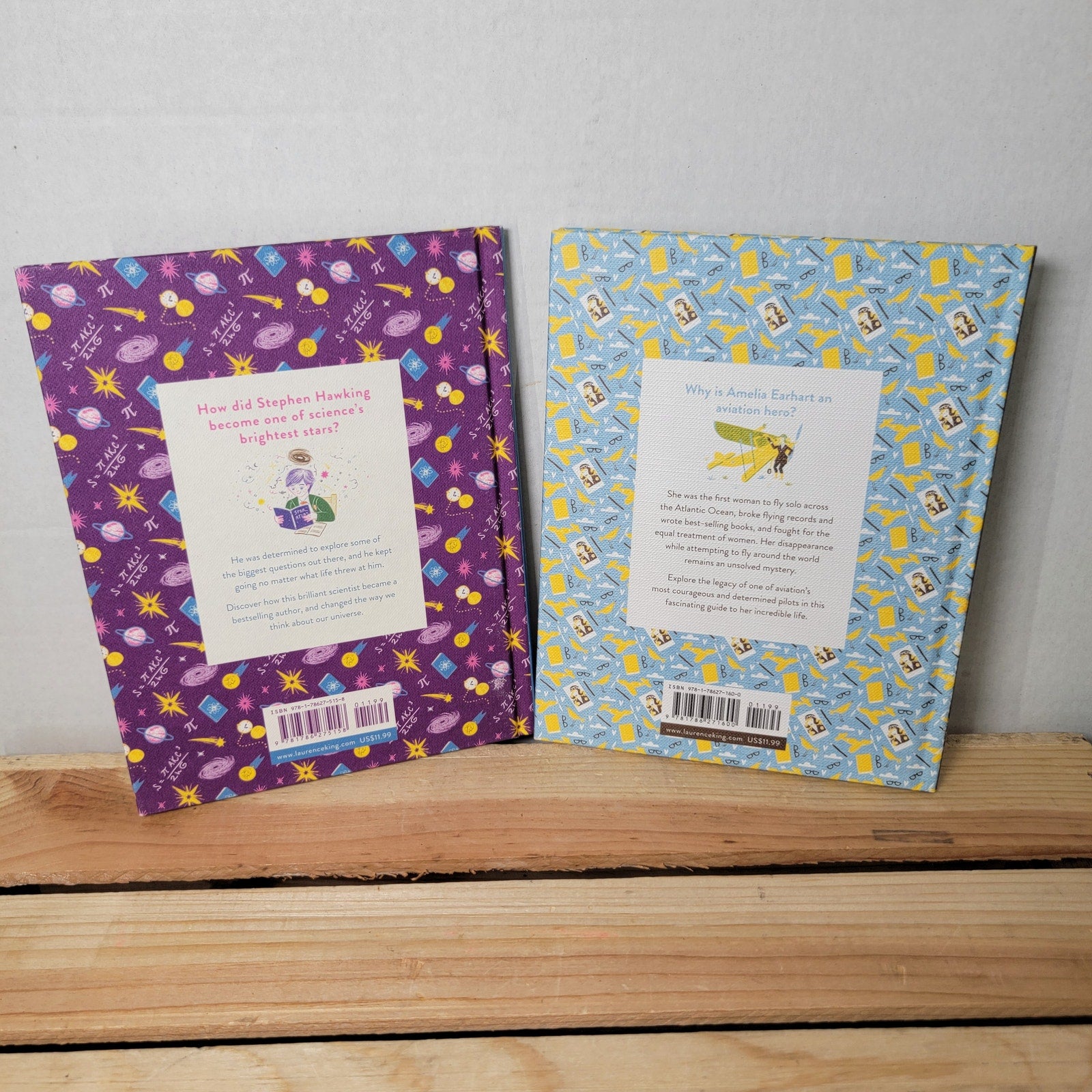 Set of 2 Little Guides To Great Lives: Amelia Earhart & Stephen Hawking