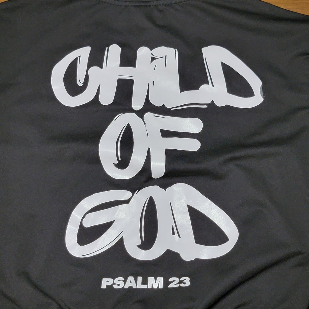 Unbranded Youth Black Pullover Hoodie "Psalm 23" - Size 13Y