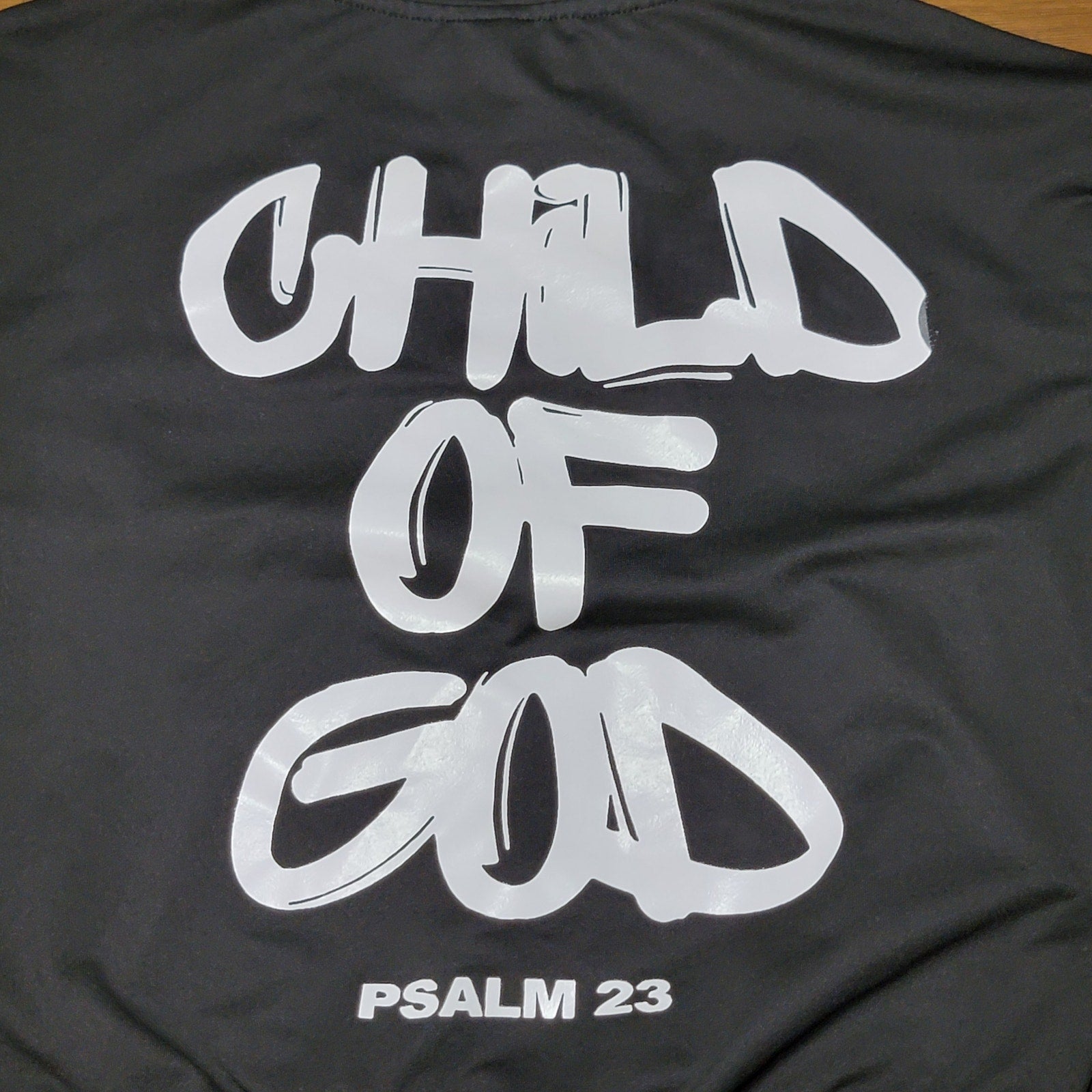 Unbranded Youth Black Pullover Hoodie "Psalm 23" - Size 13Y