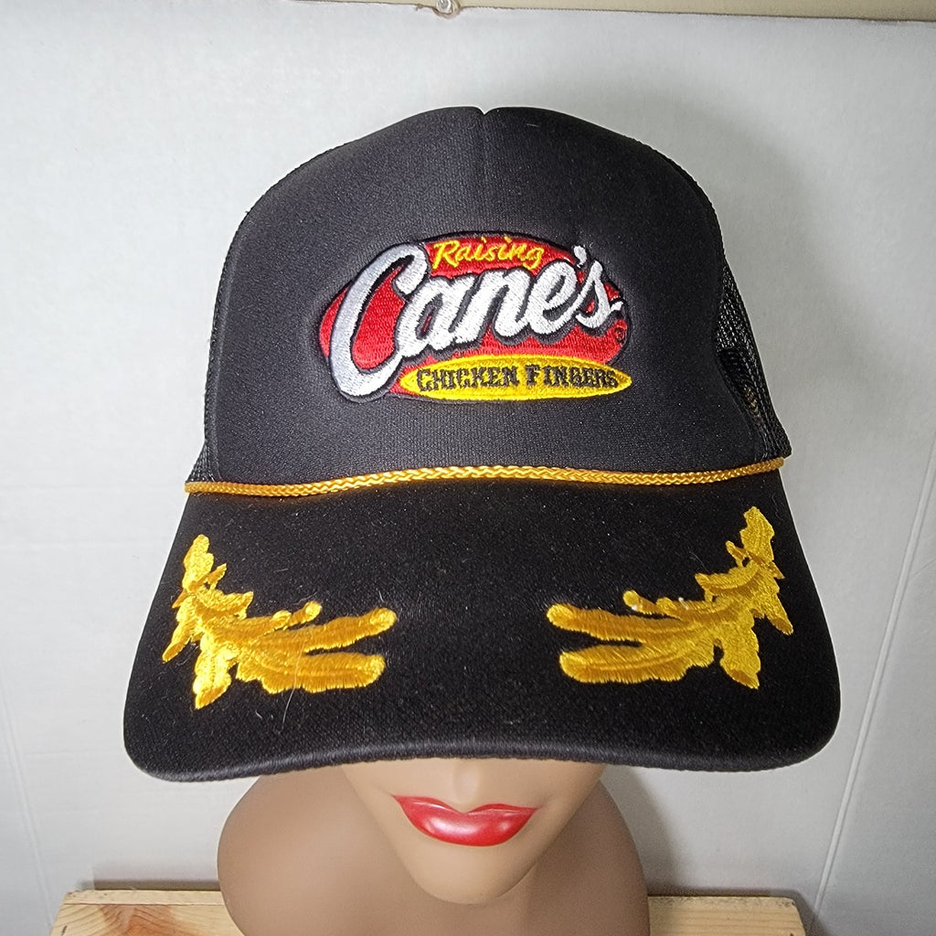 Raising Cains Black Snapback Trucker Hat