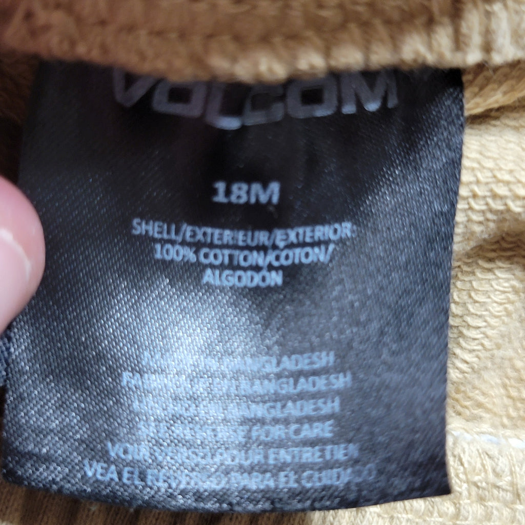 2 Pc Volcom Infant Pant & Matching LS Hooded Island Skull Shirt Set  - Size 18M