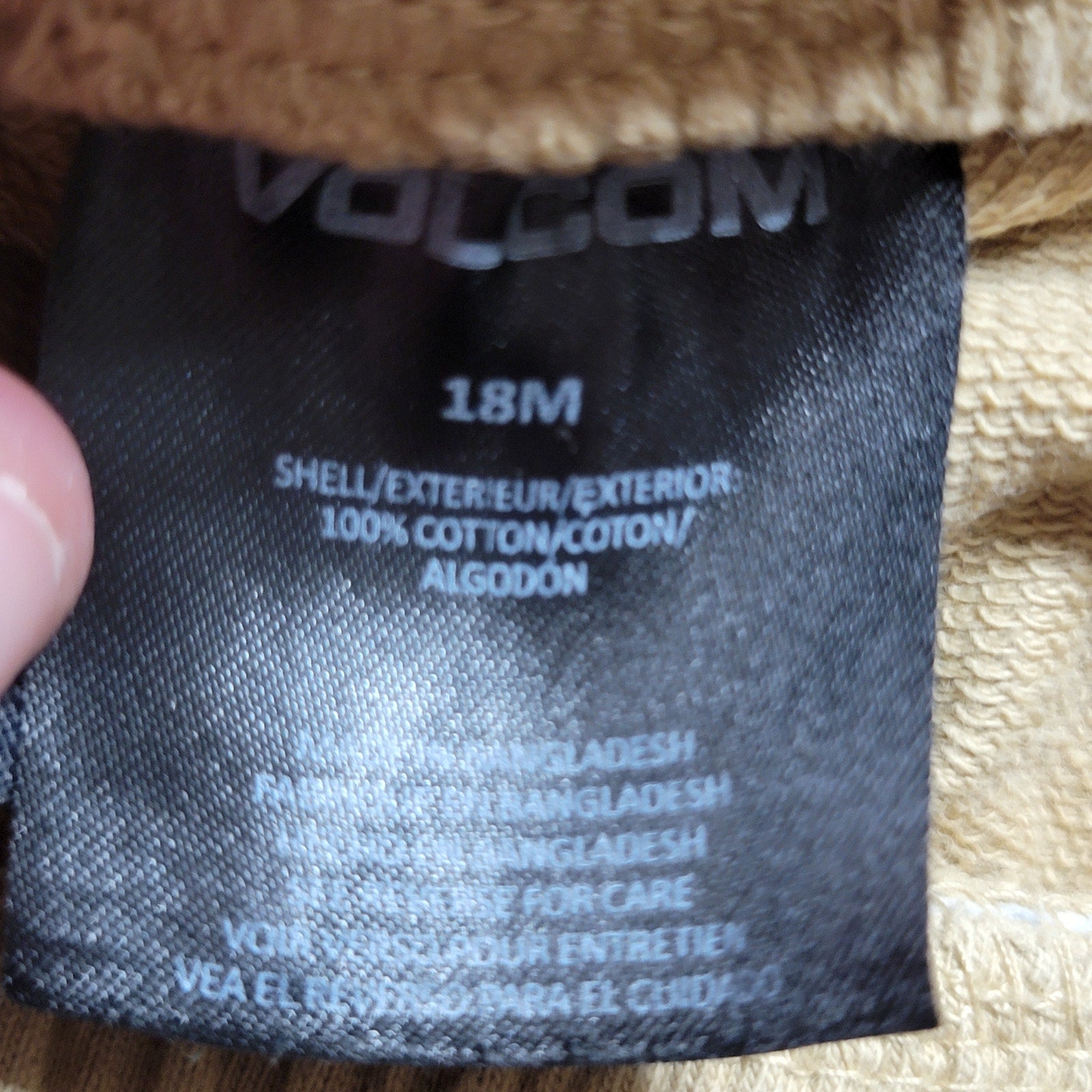 2 Pc Volcom Infant Pant & Matching LS Hooded Island Skull Shirt Set  - Size 18M