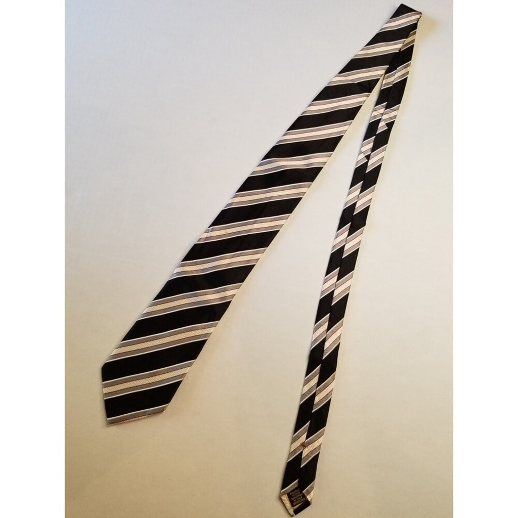 Donald J Trump Signature Collection Neck Tie Blue and White Diagonal Stripes