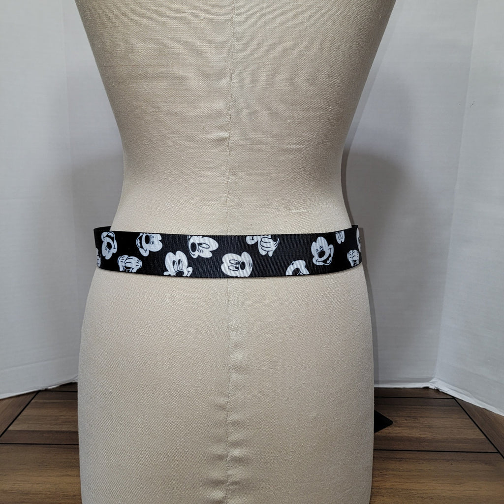 Disney B&W Mickey Mouse Belt 49.5"