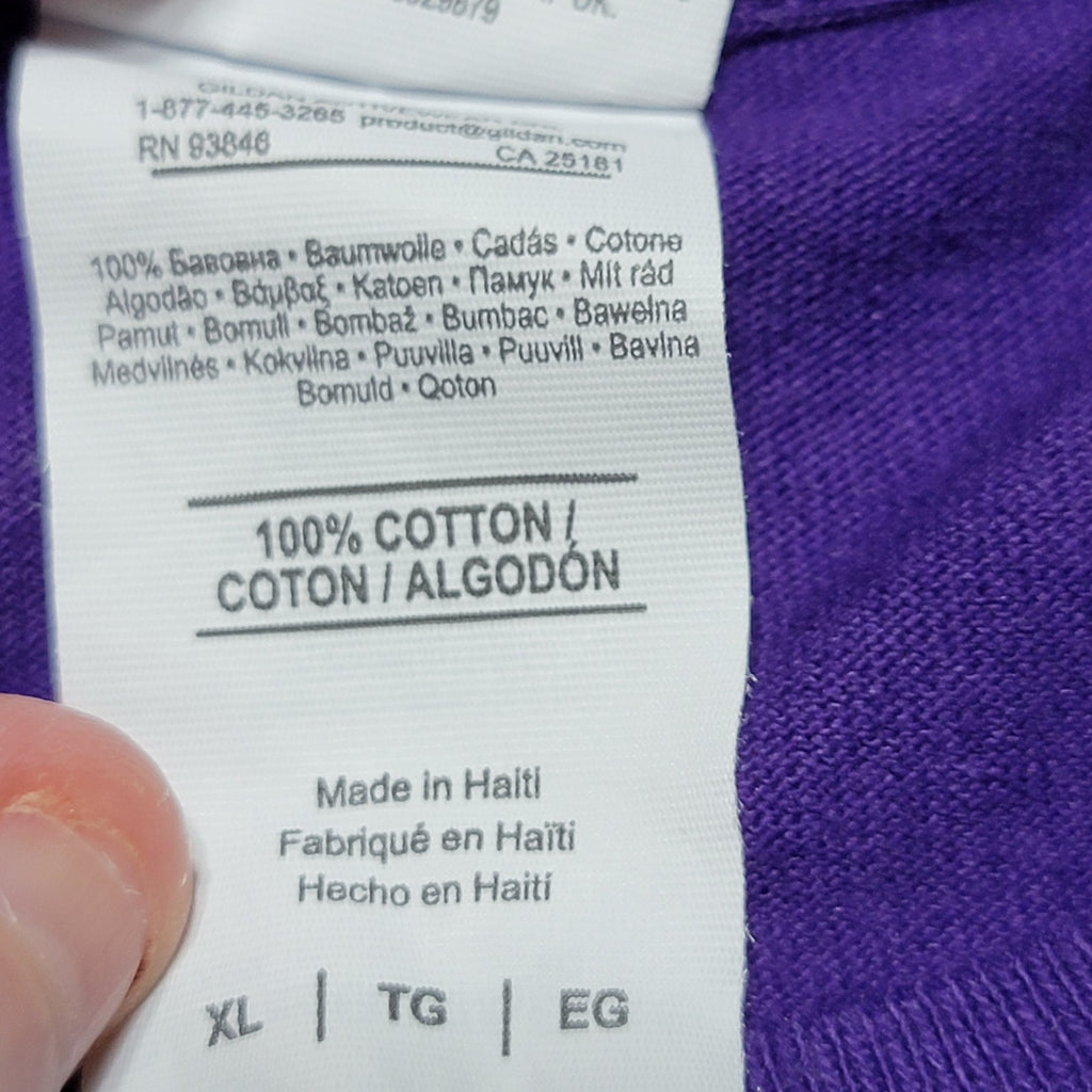 Southern Couture Purple Tee Paisley Owl - Size XL