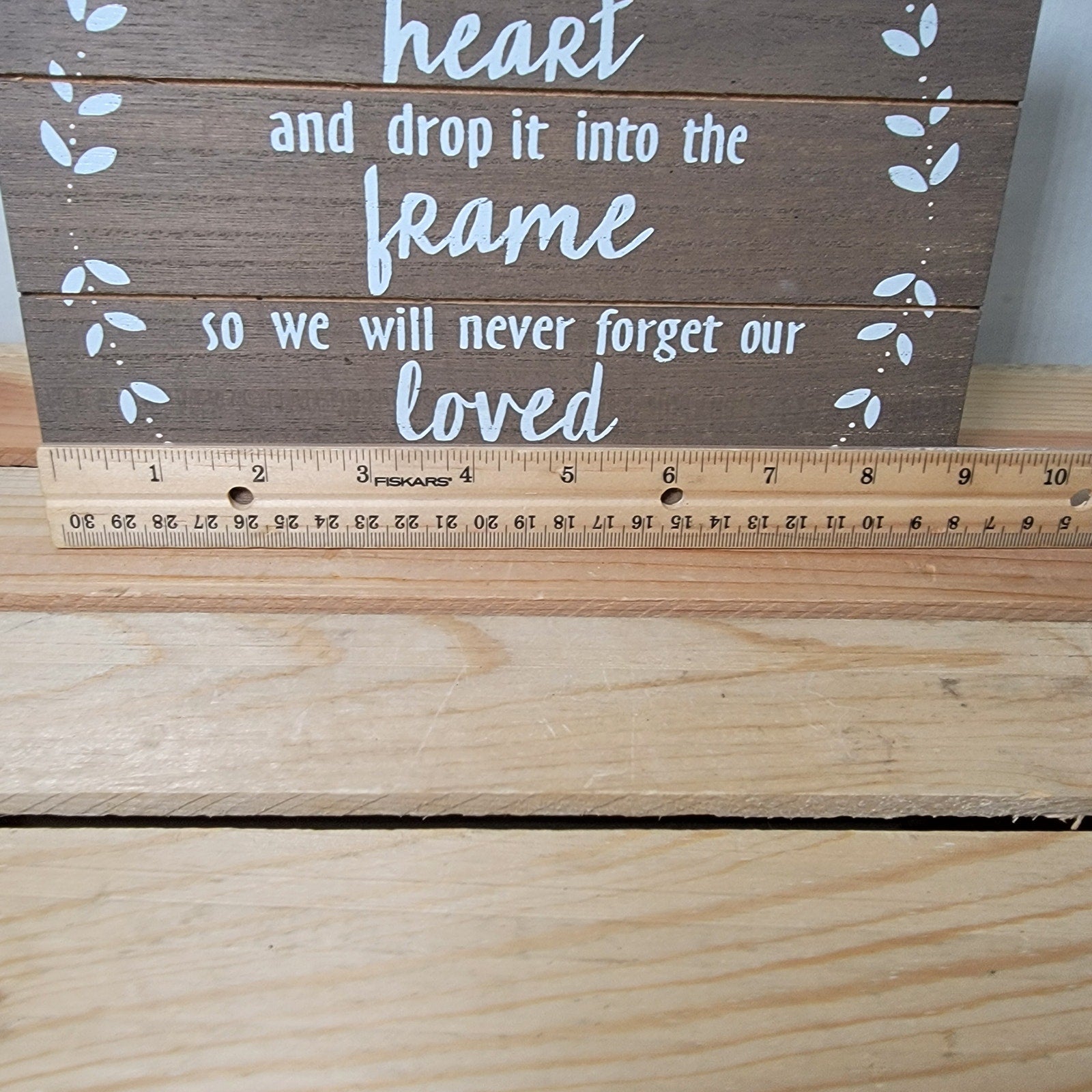 Home Wooden Sign "Sign A Heart"