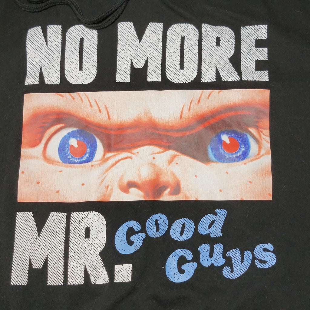 Chucky LS Black Pull-On Unisex Hoodie "No More Mr. Good Guys" - Size 3XL