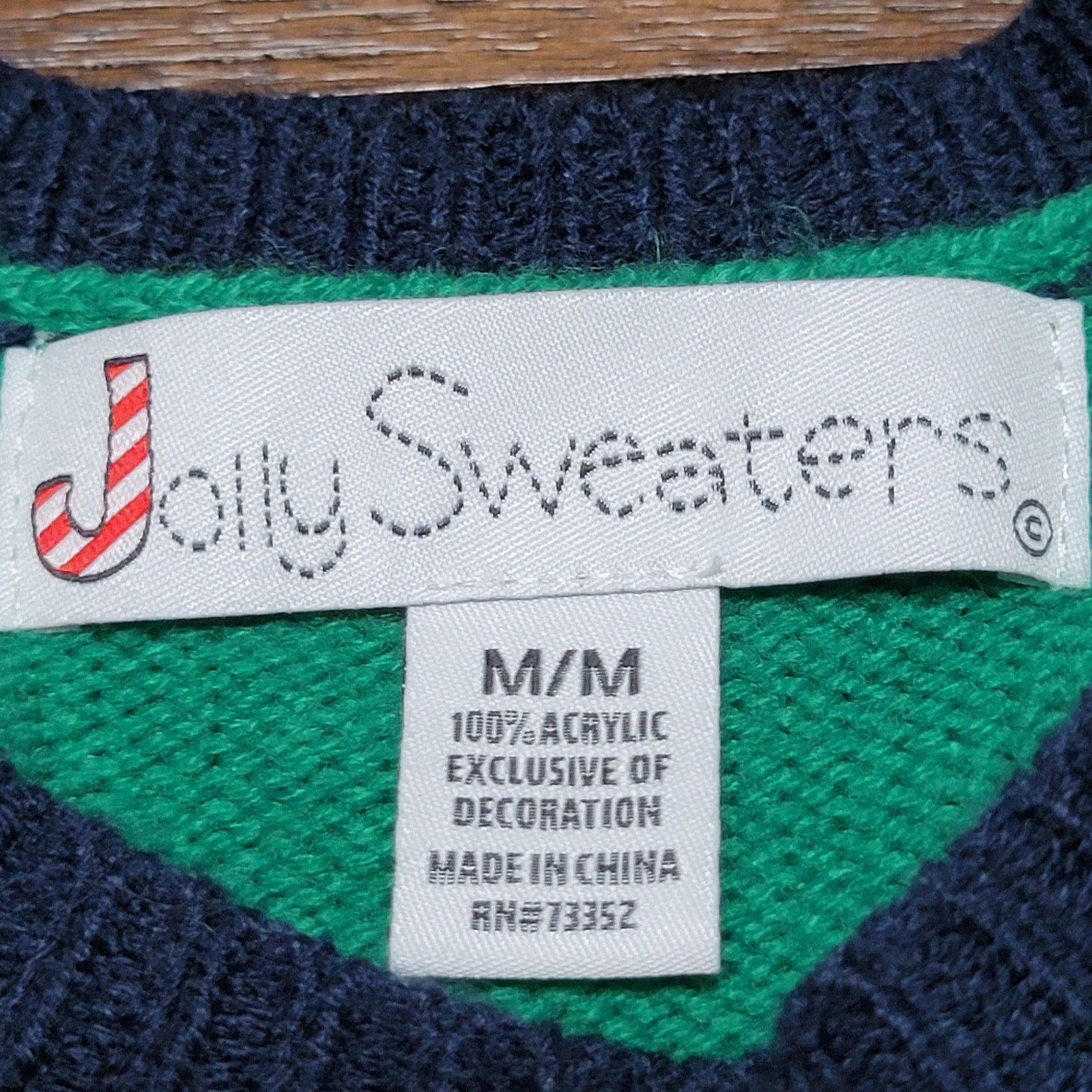 Jolly Sweaters Glitzy Unicorn Ugly Sweater w/ Sequin & Jewels - Size Medium