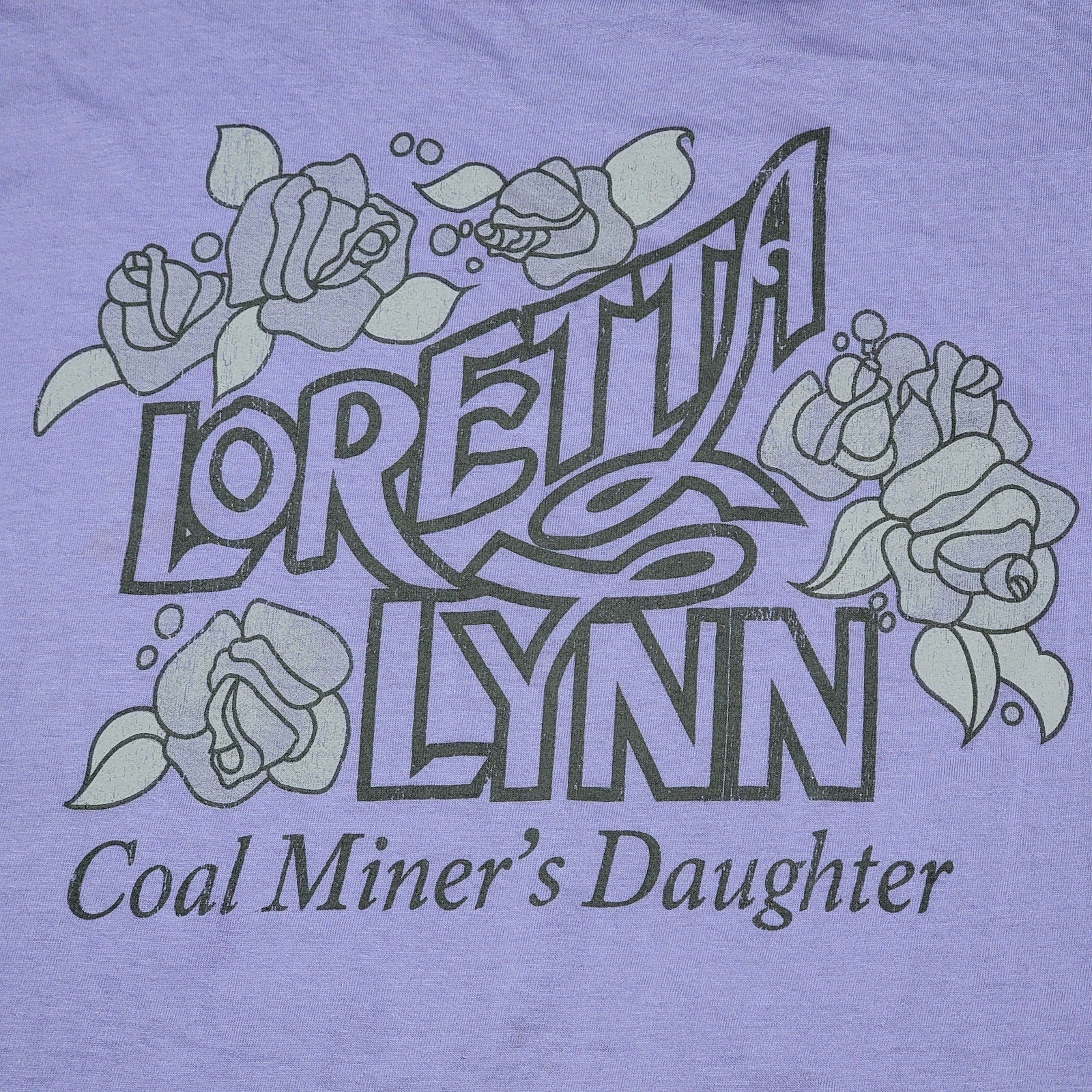 Loretta Lynn Purple Tee "Coal Miner's Daughter" - Size Medium
