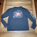 Hurley LS Black Tee "Have A Nice Wave"  - Size Medium