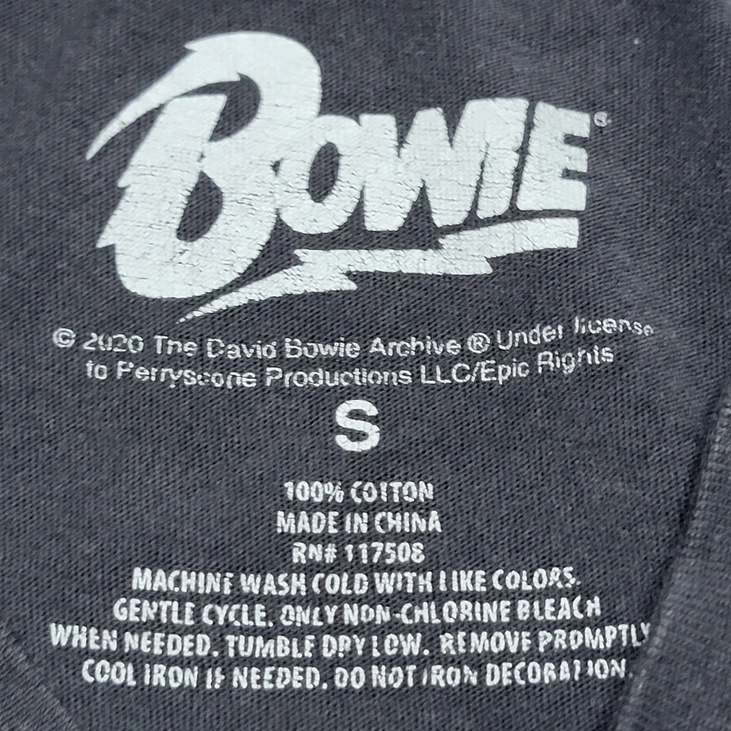 David Bowie Black Tee Diamond Dogs Style w/ Star Studs - Size Small