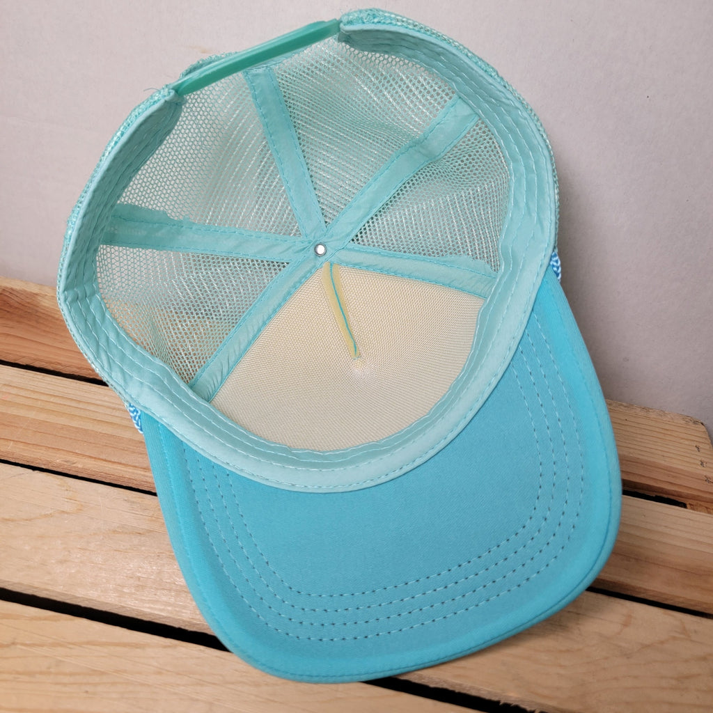 "Somebody's Problem" Turquoise Snapback Trucker Hat w/ Chain