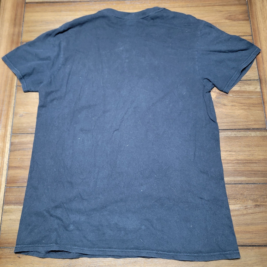 The Walking Dead Black Unisex Tee Negan Orange Background - Size Medium