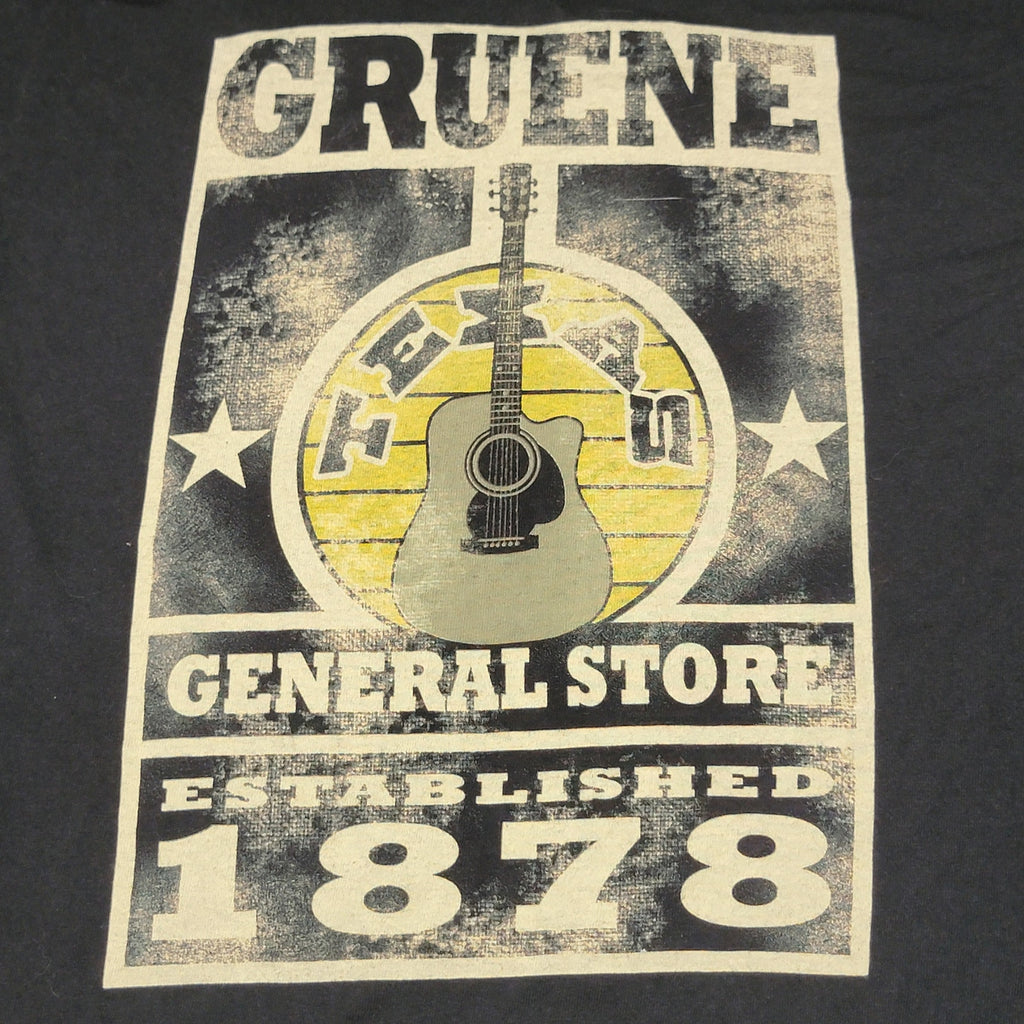 Gruene Texas Black Unisex Tee (Delta) "General Store 1878" - Size Large