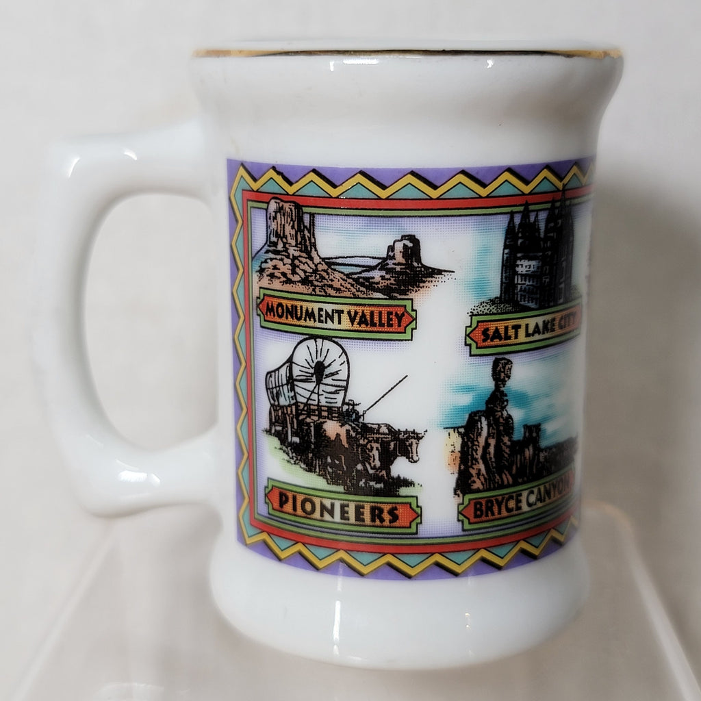 VINTAGE Utah Mini Ceramic Souvenir Mug 2.5"
