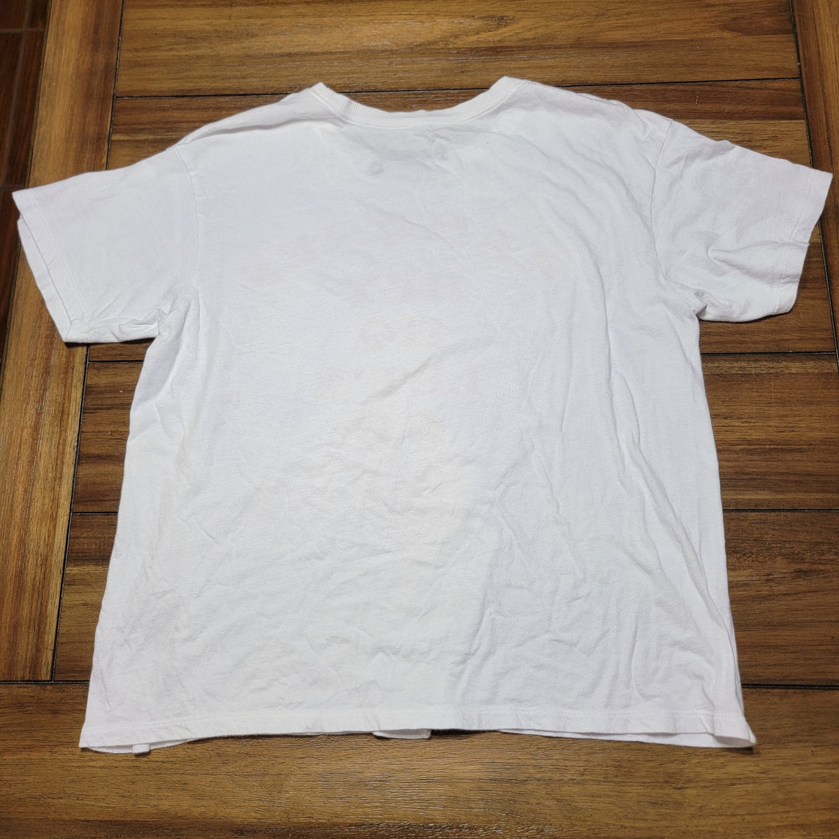 Ramones White Unisex Tee "Hey Ho Let's Go" - Size Medium